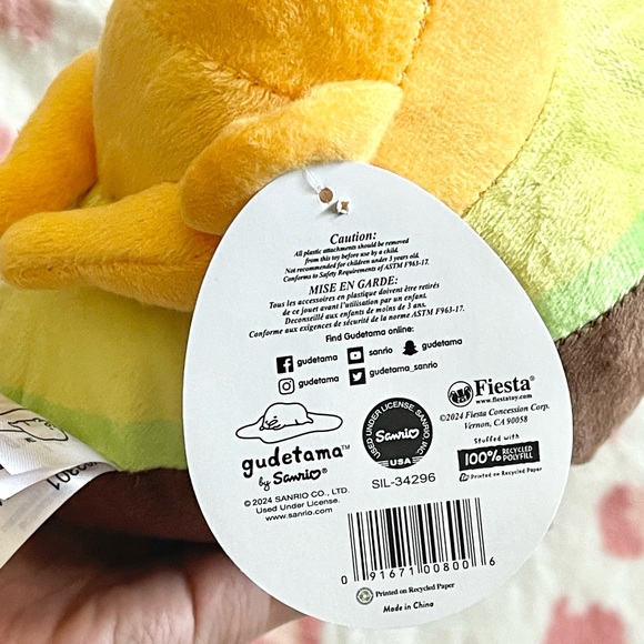 GUND Sanrio Gudetama Lazy Egg Avocado Plush - 9 Inch Stuffed Animal - View #2